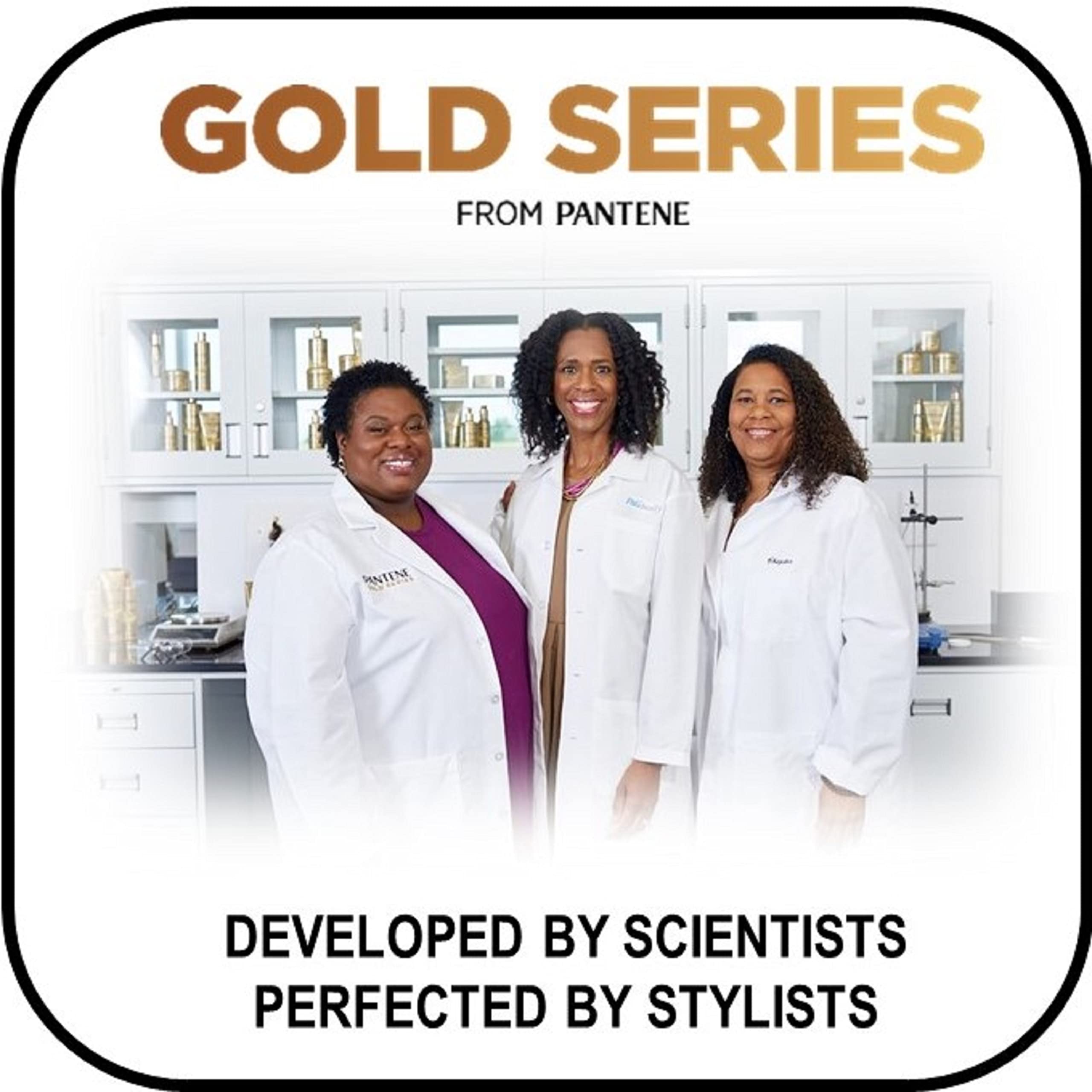 Pantene Gold Series from Sulfate Free Deep Hydrating with Argan Oil for Curly Coily Hair, Co-Wash, 15.2 Fl Oz (Packaging May Vary)