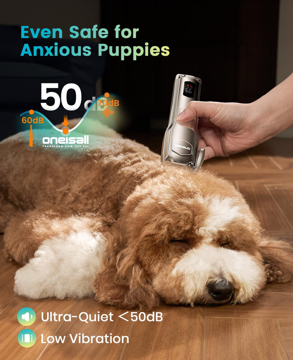 oneisall PC18 Dog Clippers for Grooming for Thick Coat