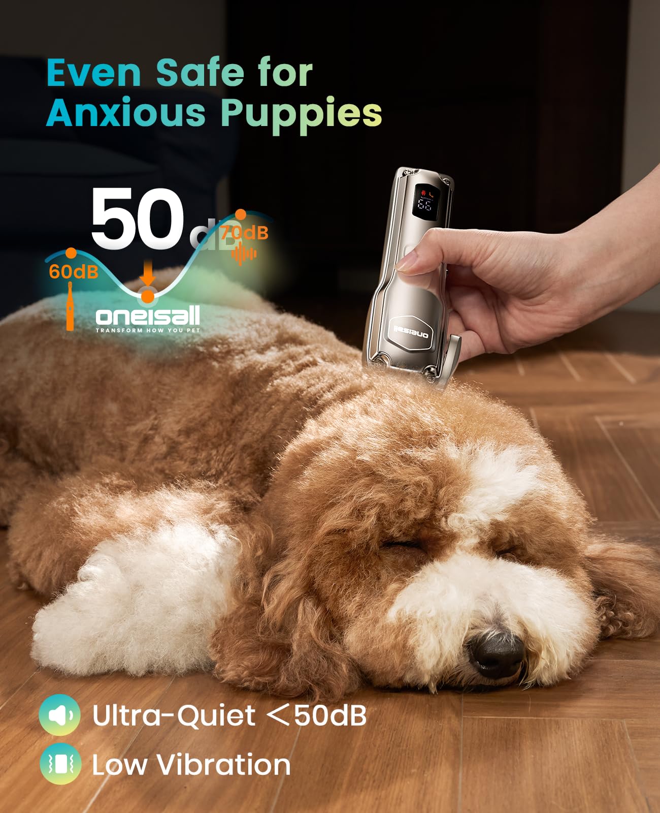 oneisall PC18 Dog Clippers for Grooming for Thick Coat