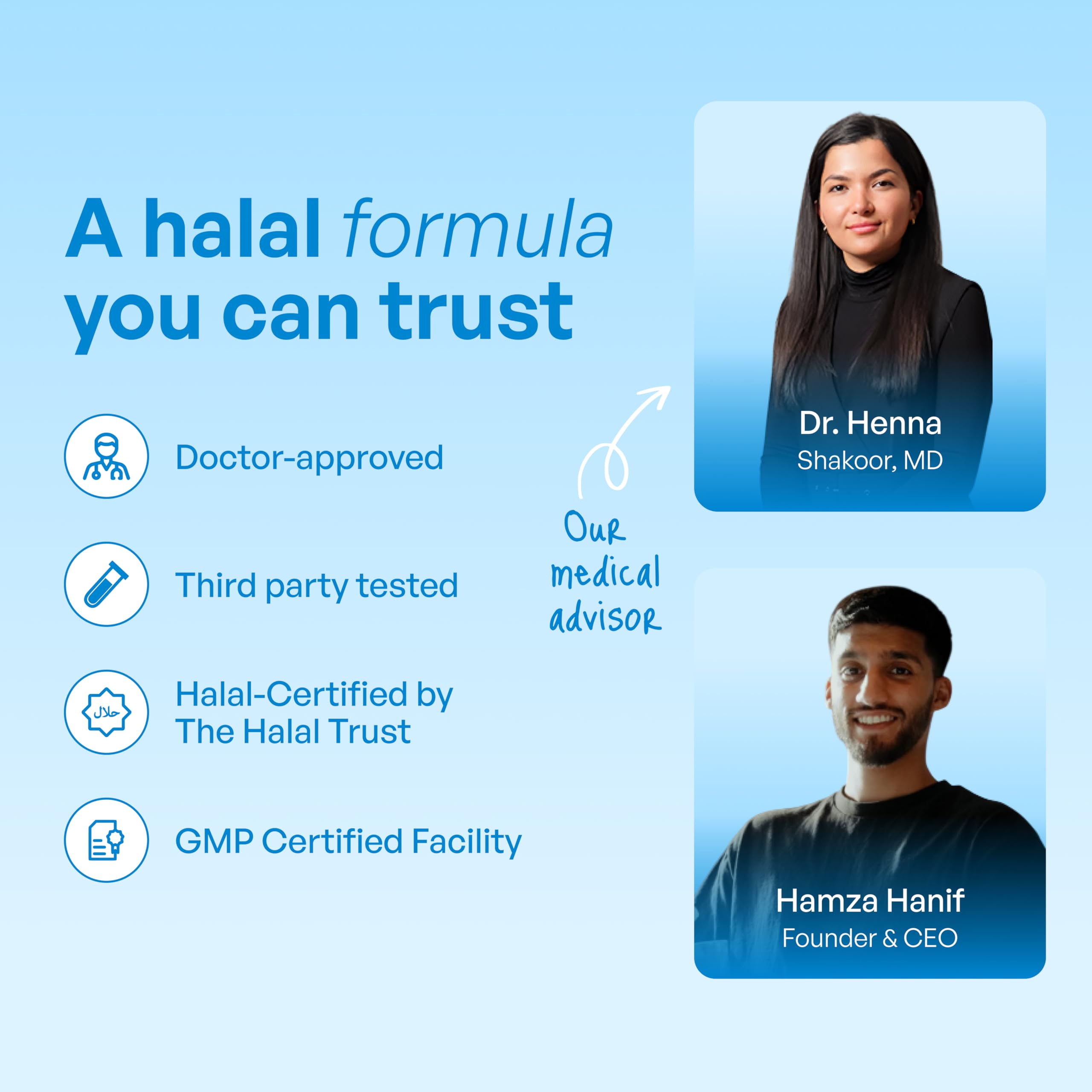 SUNNA SUPPLEMENTS Grass-Fed Halal Collagen Powder - Type I & III Hydrolyzed Bovine Peptides for Joint, Skin, Hair & Nail Support - High Protein, Gluten-Free, Keto & Paleo Friendly - Unflavored