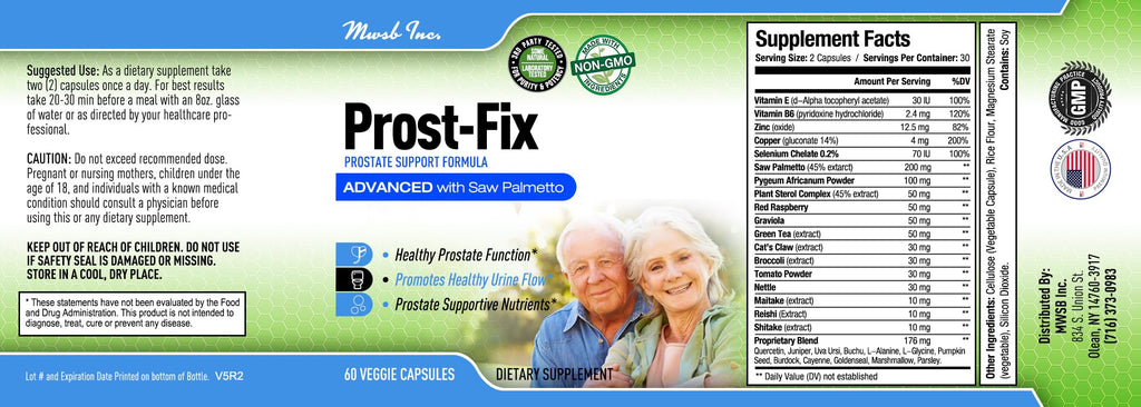Gottohavit Prost-Fix Prostate Support forumula - Prostfix Supports Healthy Prostate Function