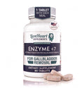 Enzyme +7 Digestive Enzymes for No Gallbladder - Ox Bile Salts 30mg, Betaine HCl 100mg, Pancreas Substance & 7 Enzymes - Post-Gallbladder Removal Support - Doctor-Formulated, Made in USA - 90 Tablets