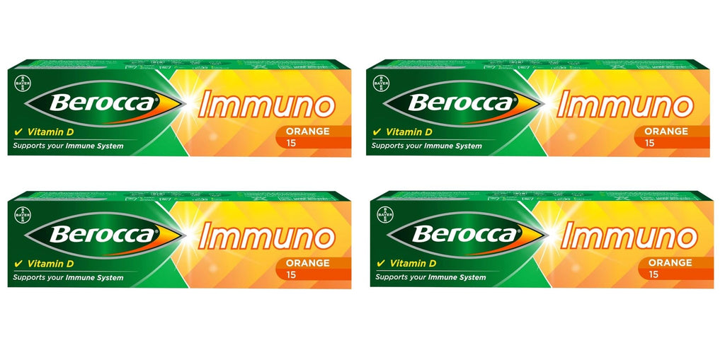Berocca Immuno 15s X 4 Packs (60 Tablets)