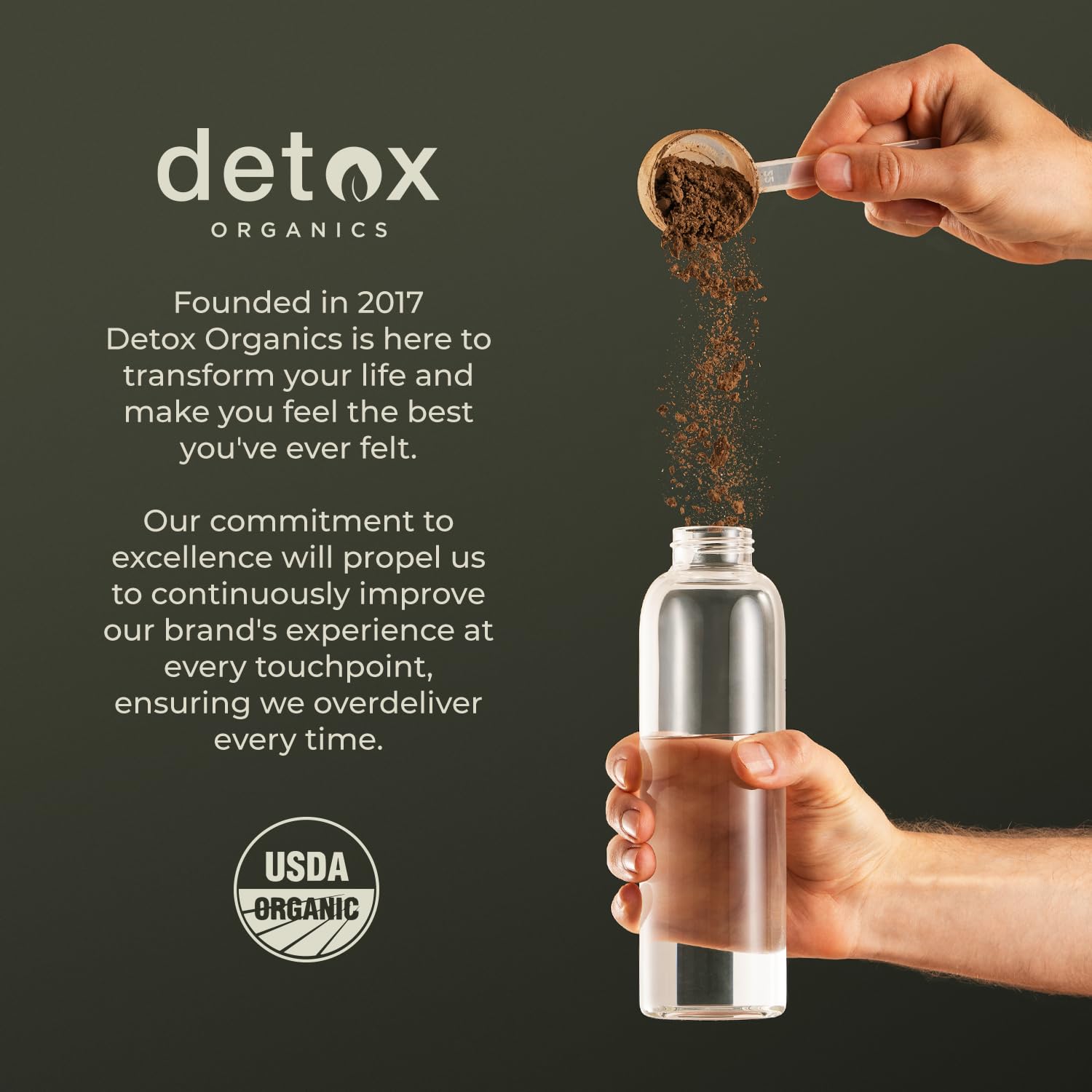 Detox Organics Chocolate Super Greens Powder, 30 Servings