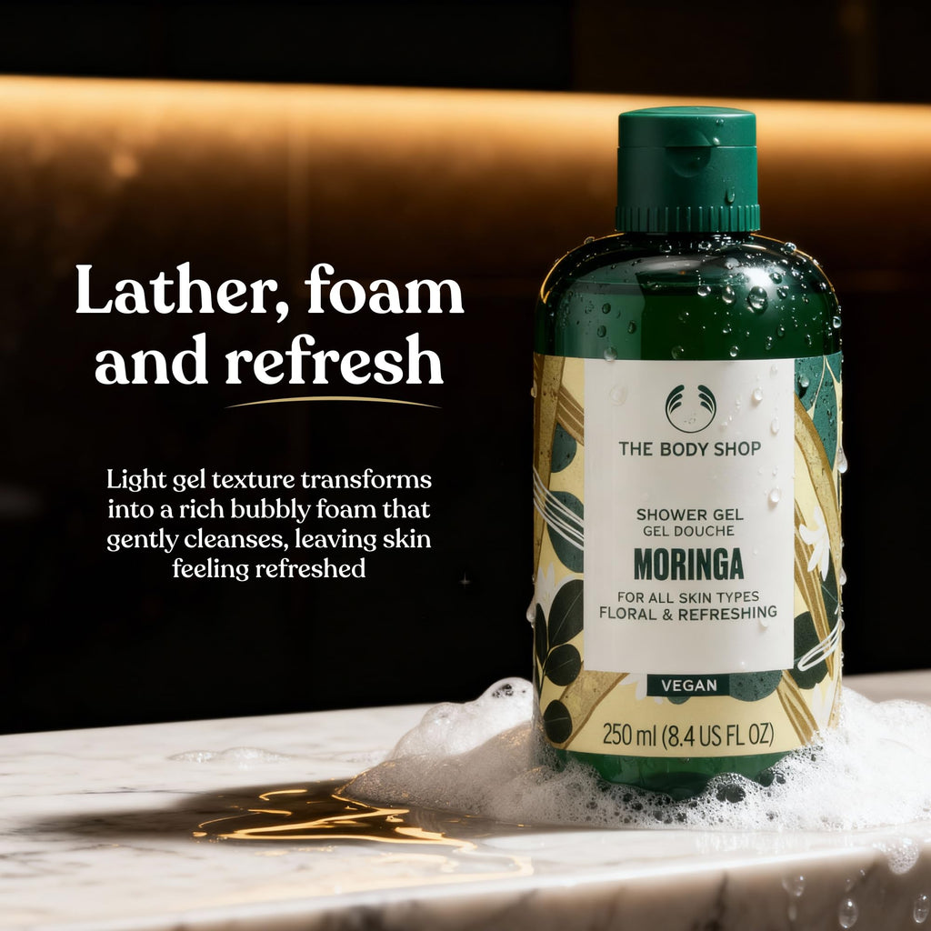 The Body Shop Moringa Shower Gel, 25 Fl Oz