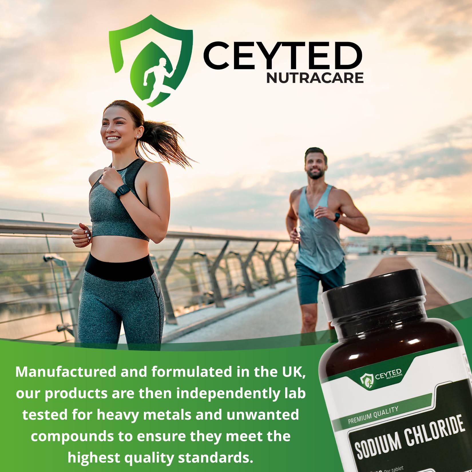 Sodium Chloride Tablets - High Strength Salt Tablets - Providing 600 mg of Sodium Chloride - 4 Months Supply