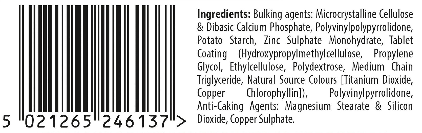 Vitabiotics ultra zinc 15mg with Copper 60 Tablets by Ultra