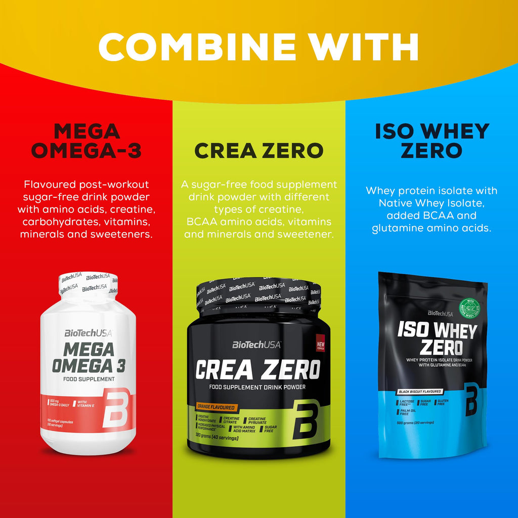 BioTechUSA EAA Zero - Essential Amino Acid Power | 7160mg EAA/Serving | WHO Recommended Ratio | Sugar-Free, Gluten-Free, 350 g, Pineapple-Mango