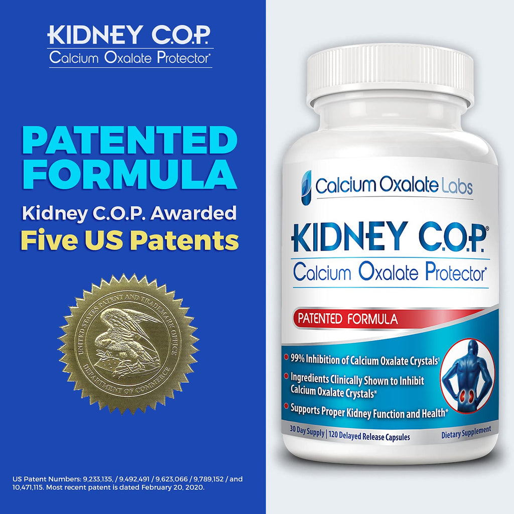 KIDNEY C.O.P. Calcium Oxalate Kidney Stone Support Supplement 120 Caps