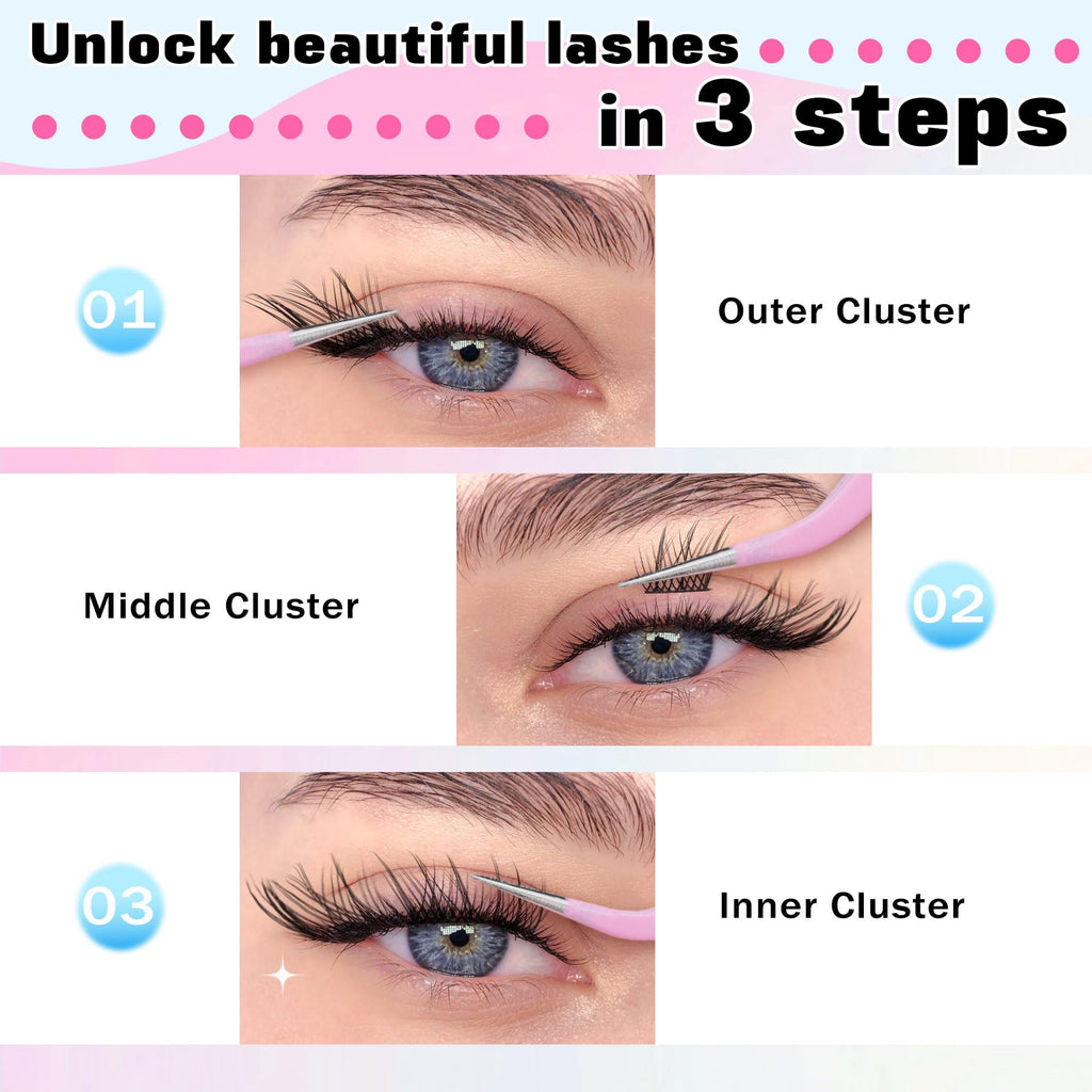 Natural Fox Eye Individual Lashes by TOOCHUNAG