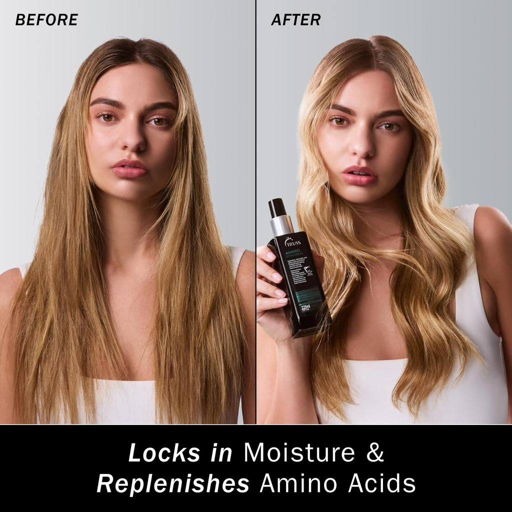 TRUSS Professional Amino Miracle - Heat Protectant Spray for Hair, Seals Cuticle, Repairs Dry Damaged Hair, Frizz Control, Detangles, Adds Shine, Color Protection, Ant-Aging (7.61oz) (I0101818)