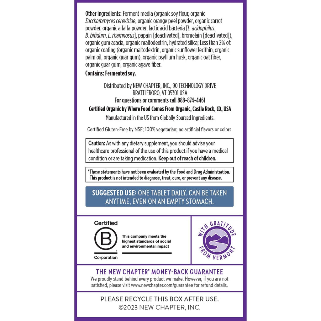 New Chapter One Daily Every Man's Multivitamin 55+ - Offers Eyesight, Immune System & Cellular Energy Support* - Contains Astaxanthin, Saw Palmetto & More - Gluten Free & Vegetarian - 96 Tablets