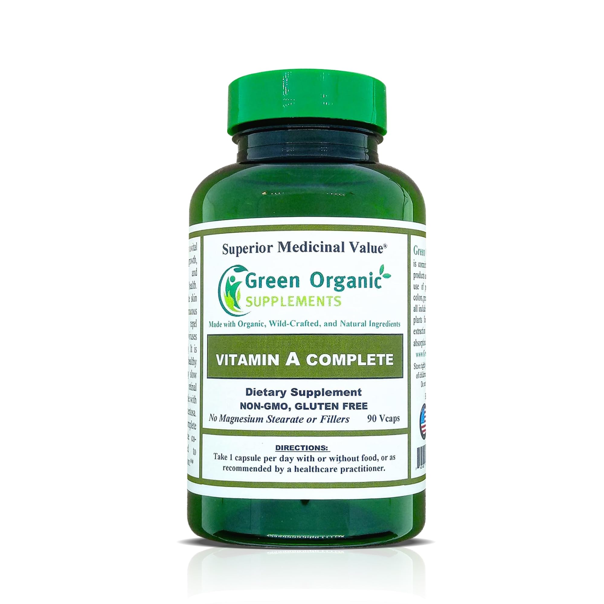 Vitamin A, Retinyl Palmitate, 90 VCaps, 15000IU, Hand Made, Non-GMO, & Gluten Free (Pack of 1)