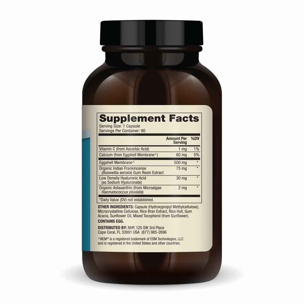 Dr. Mercola Joint Formula - Supports Joint Comfort & Mobility - from Natural Eggshell Membrane - Non-GMO & Gluten-Free - 90 Capsules (90 Servings)