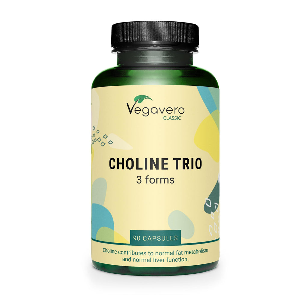 Vegavero Choline Supplement | Liver Supplements* | Choline-Bitartrate, Phosphatidylcholine & Citicoline | 90 Capsules | NO Additives, Lab-Tested | Vegan