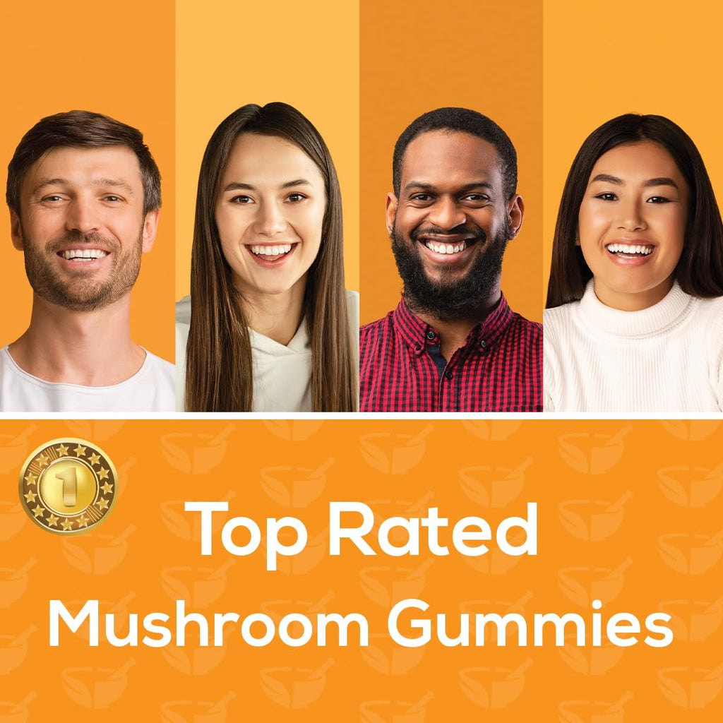 Safer Products Lion’s Mane Mushroom Gummies - May Support Focus, Memory, and Mood - Lemon Berry Flavor - Vegan, Non-GMO, Gluten-Free, Gelatin Free - 120 Count
