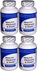 Healthy Prostate and Ovary (4 Bottles Contain a Total of 360 Vegi-Capsules) - Concentrated Herbal Blend - with Crinum Latifolium, Vegan Kosher Caps. Prostate Herbs for Optimal Support*