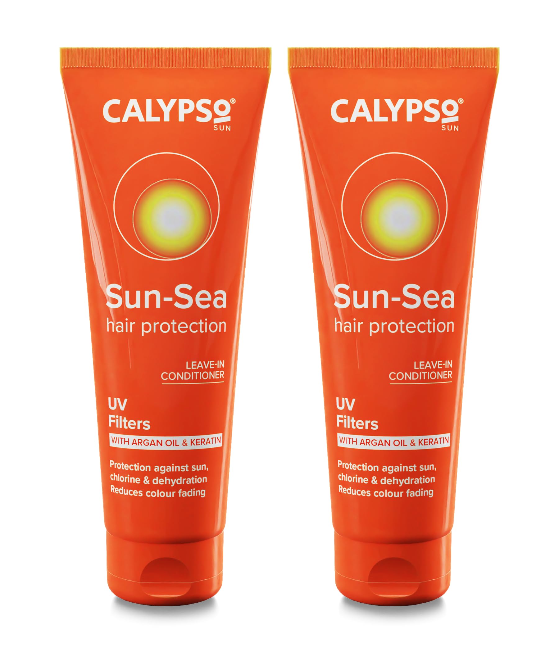 Calypso Sun-Sea Hair Protection - Multipack 2 × 100ml ǀ Contains Argan Oil, Chlorine and Dehydration Protector