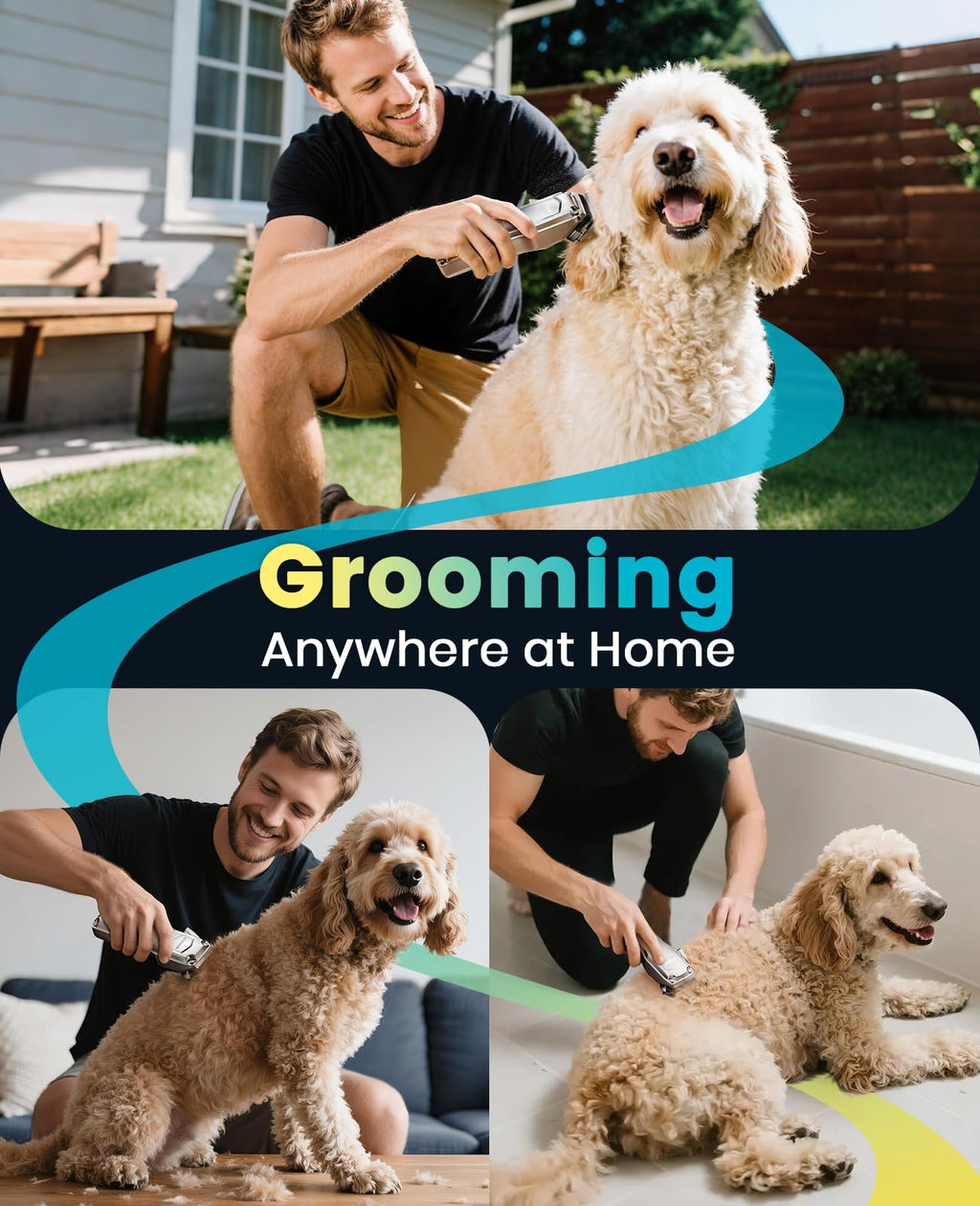 oneisall PC18 Dog Clippers for Grooming for Thick Coat