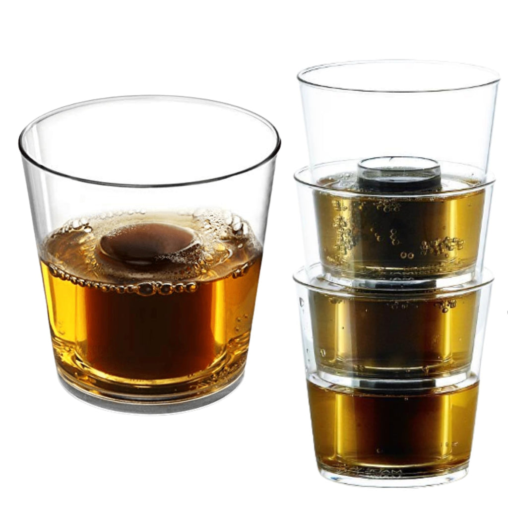AIOS Unbreakable Polycarbonate Bomb Shot. Capacity 25ml Shot with 100ml Chaser (UKCA Marked). Aka: Bomb Cups, Jager Bomb Cups, Reusable Bomb Shot. (12)