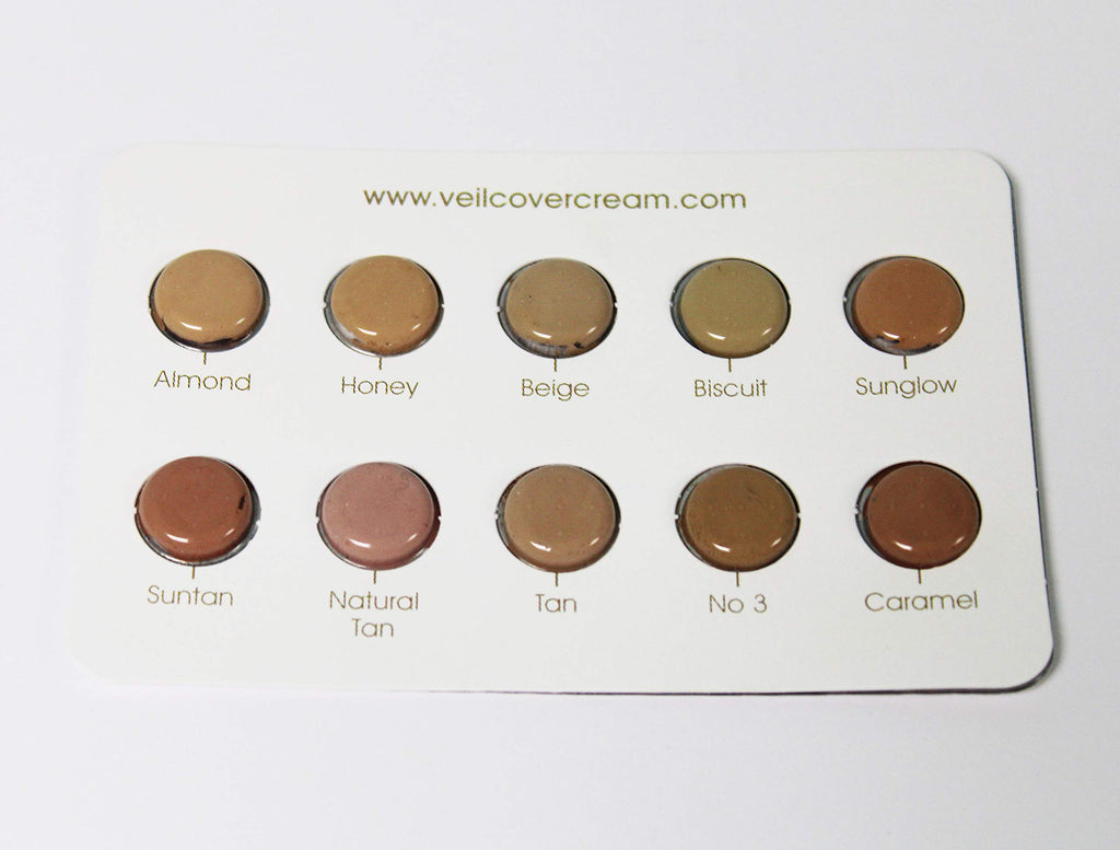 Veil Cover Cream | Traditional UK Camouflage Makeup | 30 Shades of Thick Handmade Concealer to cover your skin concern (10g) (No.3)