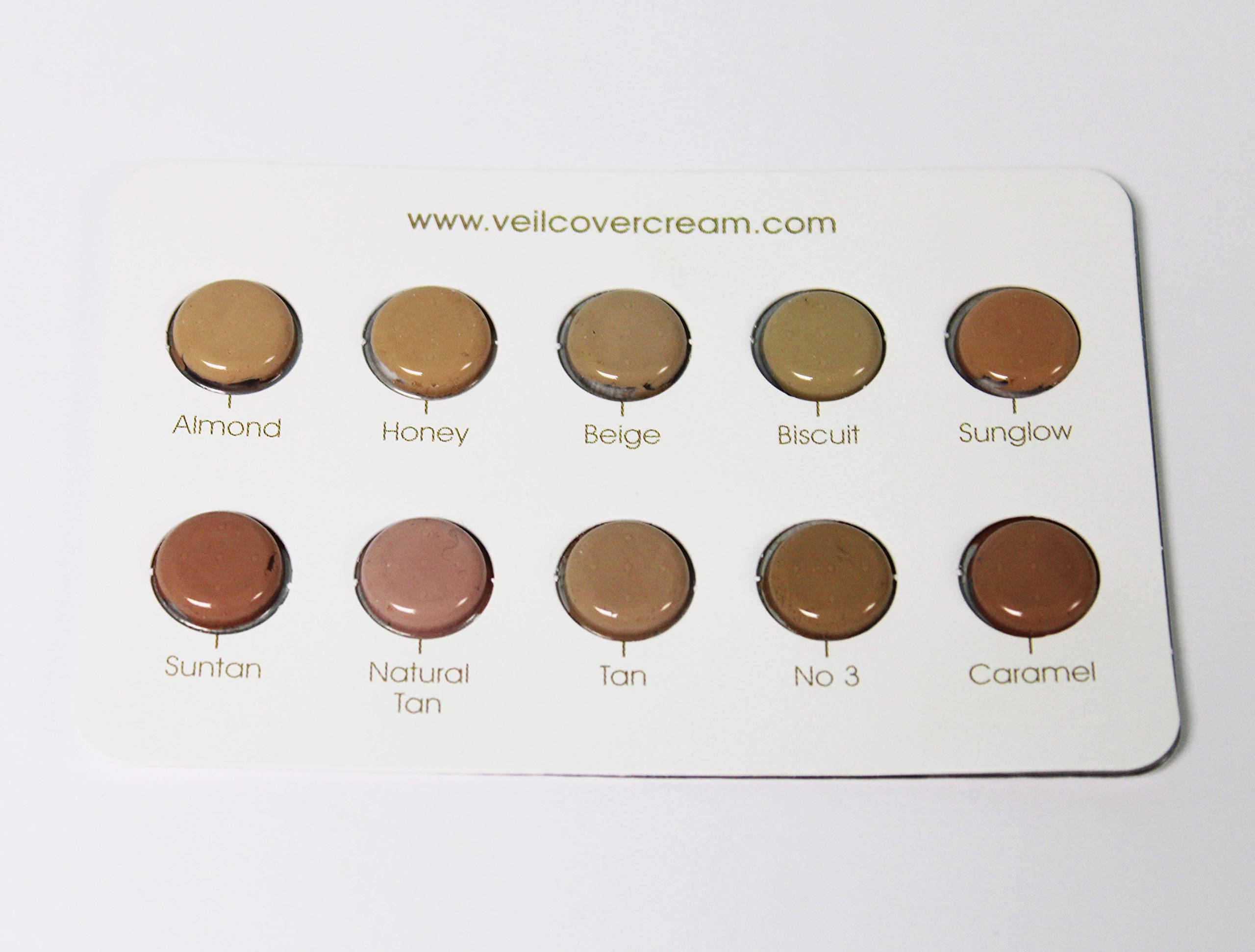 Veil Cover Cream | Traditional UK Camouflage Makeup | 30 Shades of Thick Handmade Concealer to cover your skin concern (10g) (No.3)