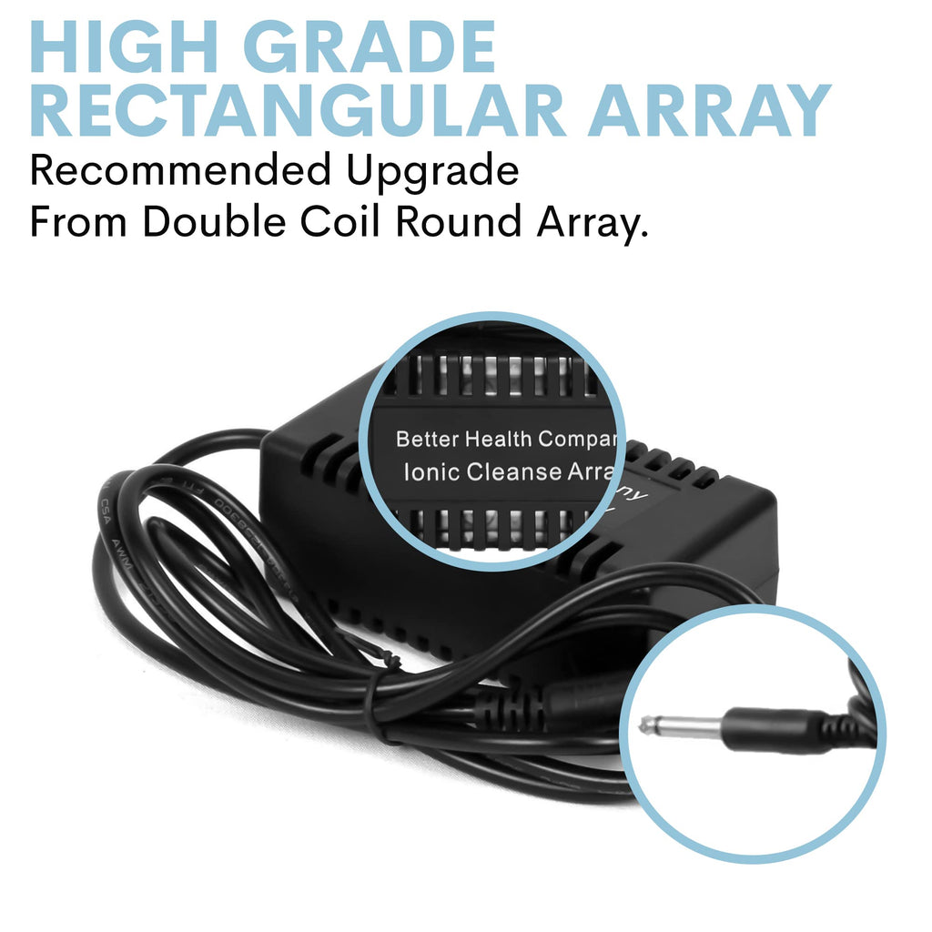 BHC Arrays for Ionic Detox Foot Bath | Rectangular Black Ionic Cleanse Detox Foot Spa Arrays | Stainless Steel Arrays for Ionic Foot Bath Detox Machine | Ion Foot Bath Detox Machine Array (Pack of 3)