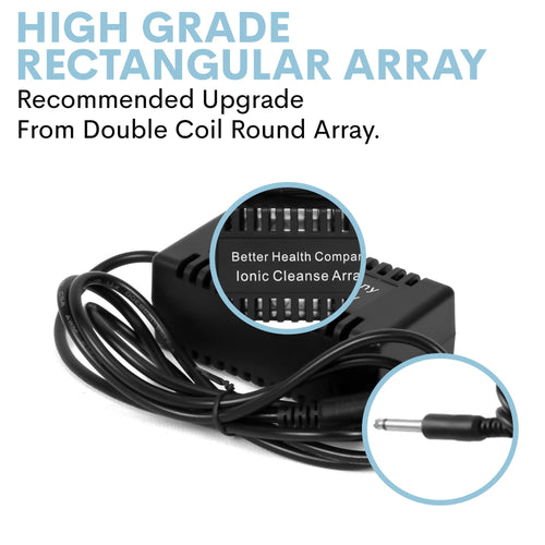 BHC Arrays for Ionic Detox Foot Bath | Rectangular Black Ionic Cleanse Detox Foot Spa Arrays | Stainless Steel Arrays for Ionic Foot Bath Detox Machine | Ion Foot Bath Detox Machine Array (Pack of 3)