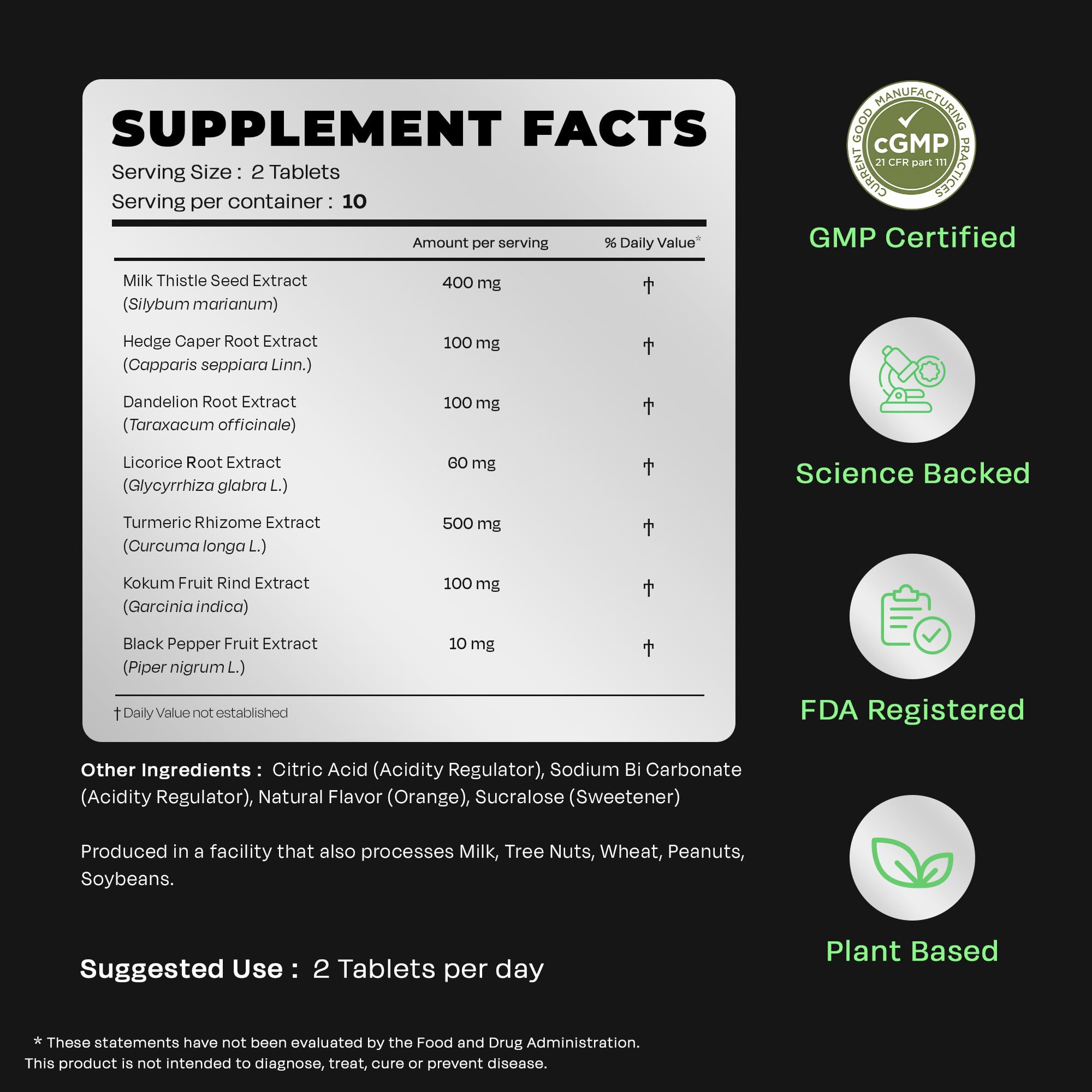 Auric Liv 365 Orange Effervescent Tablets | With Milk Thistle (Silymarin), Turmeric, Licorice, & Dandelion | Herbal Wellness Supplement | Plant-Based | 80 Tablets