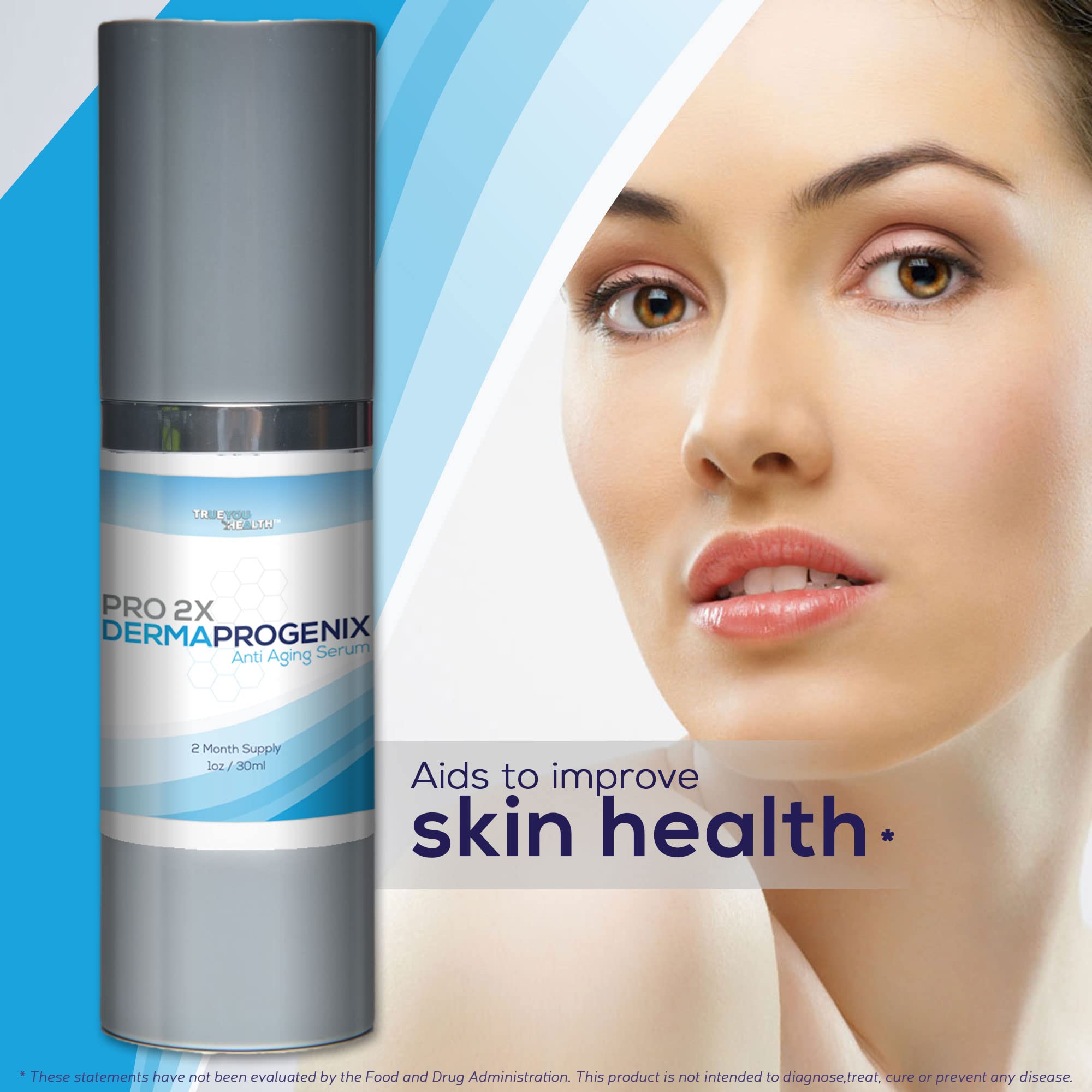 PRO 2X DERMA PROGENIX Serum - Anti Aging Serum - 2 Month Supply - Help Protect Skin from Premature Aging - Nourishing Face Serum for Glowing Skin - Improve Wrinkles, Redness, & Hyperpigmentation