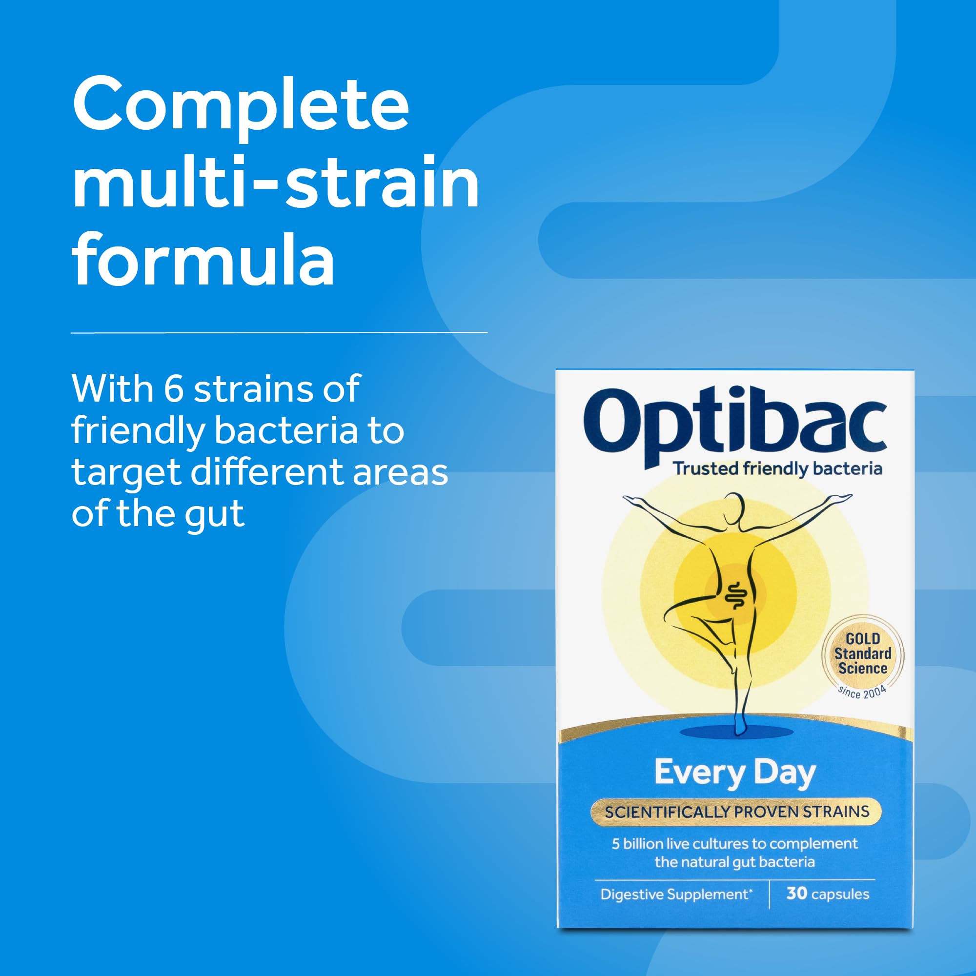 Optibac Every Day - Vegan Daily Digestive Supplement - 60 Capsules