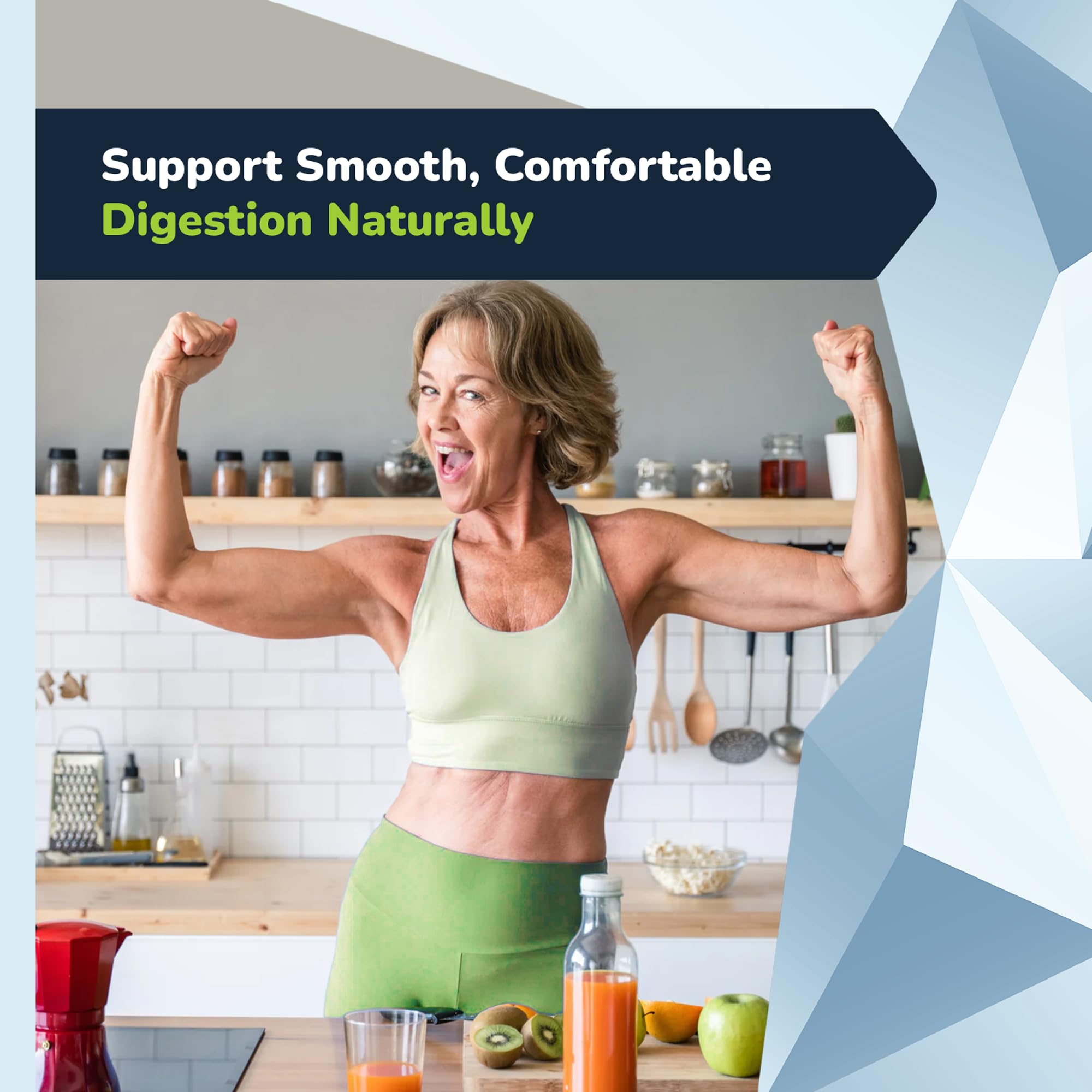 Soluble Fiber Greens Powder with 30 Superfoods, Probiotics & Prebiotic Fiber Supplement for Women & Men - Support Digestion, Regulate Blood Sugar & Promote Daily Energy - Made in USA - 30 Servings