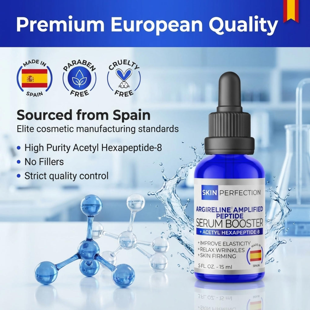 Skin Perfection Argireline Amplified Peptide Solution Multifunctional Anti-aging - Mix Into Any Face Cream for Diy Wrinkle Relaxing - Acetyl Hexapeptide 8