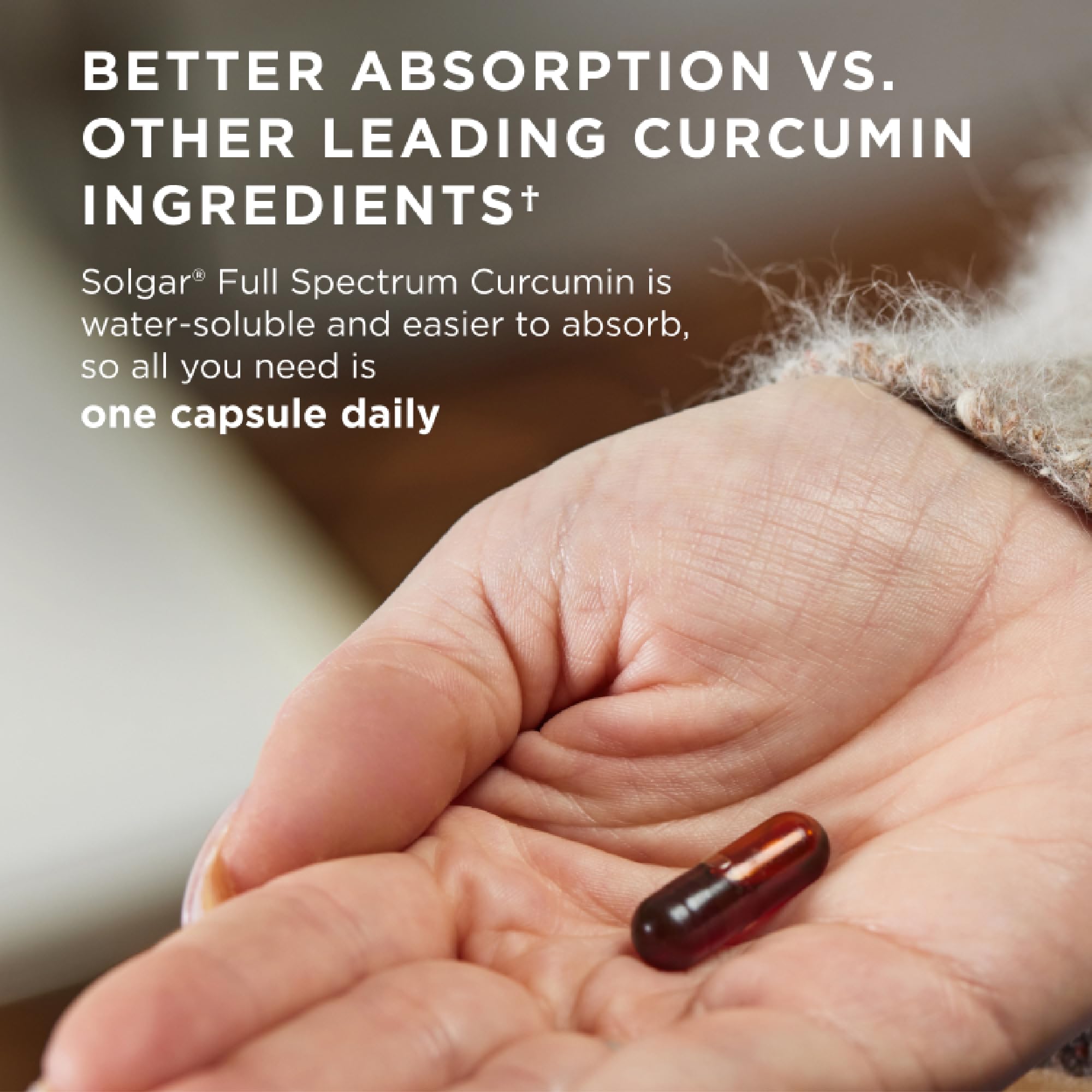 Solgar Full Spectrum Curcumin - 90 LiCaps - Superior Absorption - Brain, Joint & Immune Health - Non-GMO, Vegan, Gluten Free, Dairy Free - 90 Servings