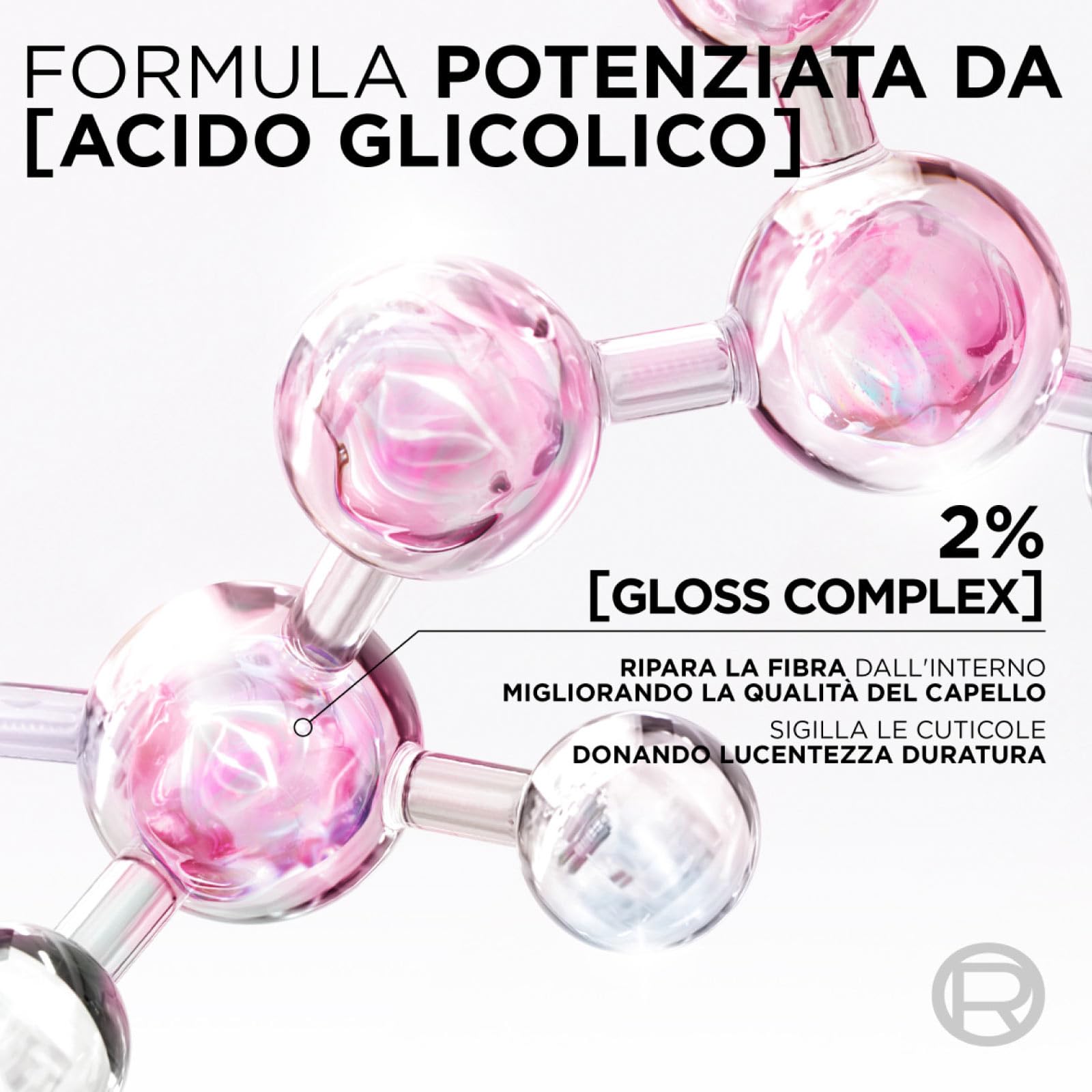L'Oréal Paris Elvive Glycolic Gloss Glycolic Acid Hair Set with Conditioner 150ml + 5 Minute Lamination Treatment for Dull and Porous Hair 200ml - 2 Bottles