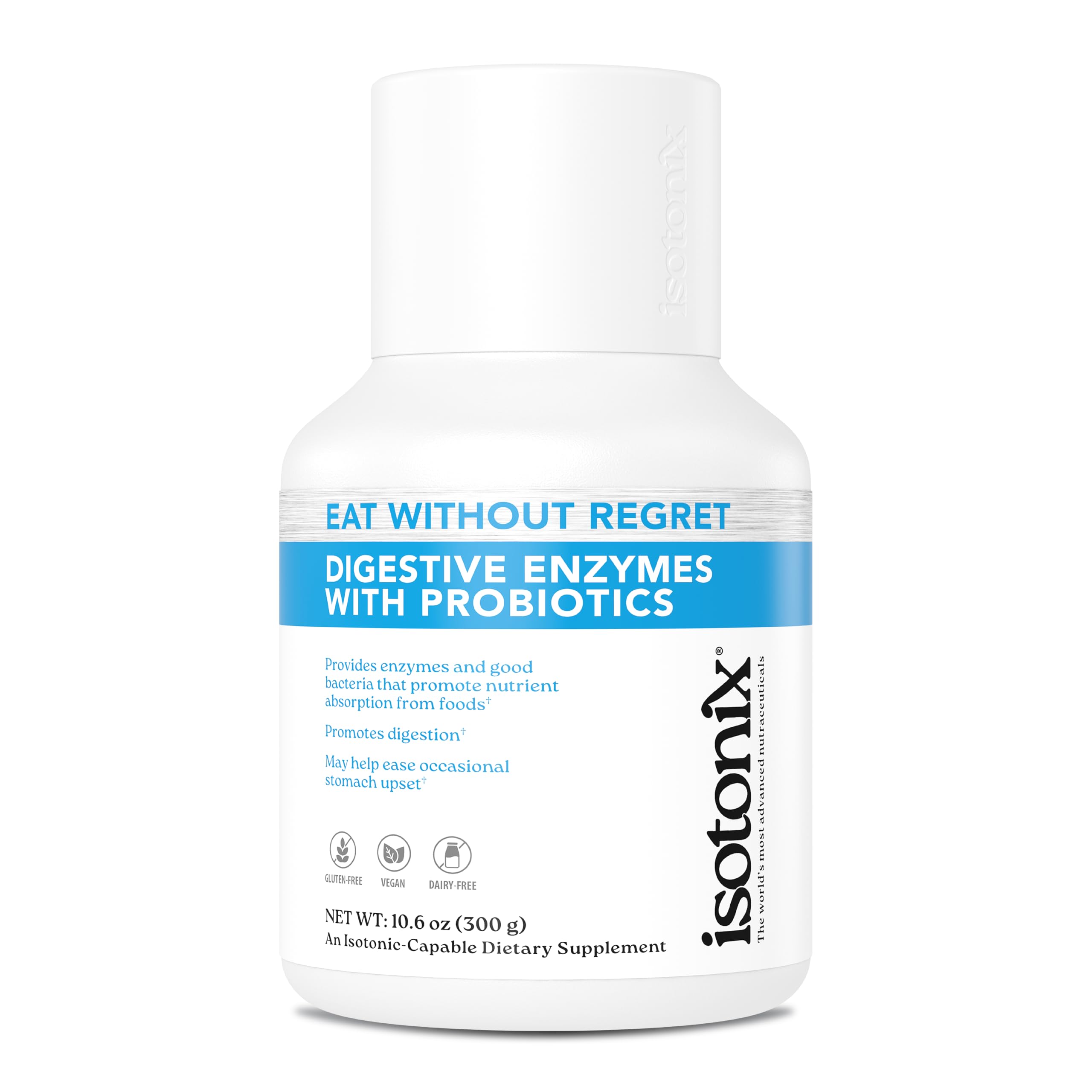 Isotonix® Digestive Enzymes with Probiotics | DigeZyme® Multi-Enzyme Complex & Lactospore® Bacillus Coagulans | Nutrient Absorption, Gut Balance & Digestive Health | Vegan, Gluten-Free | 90 Servings