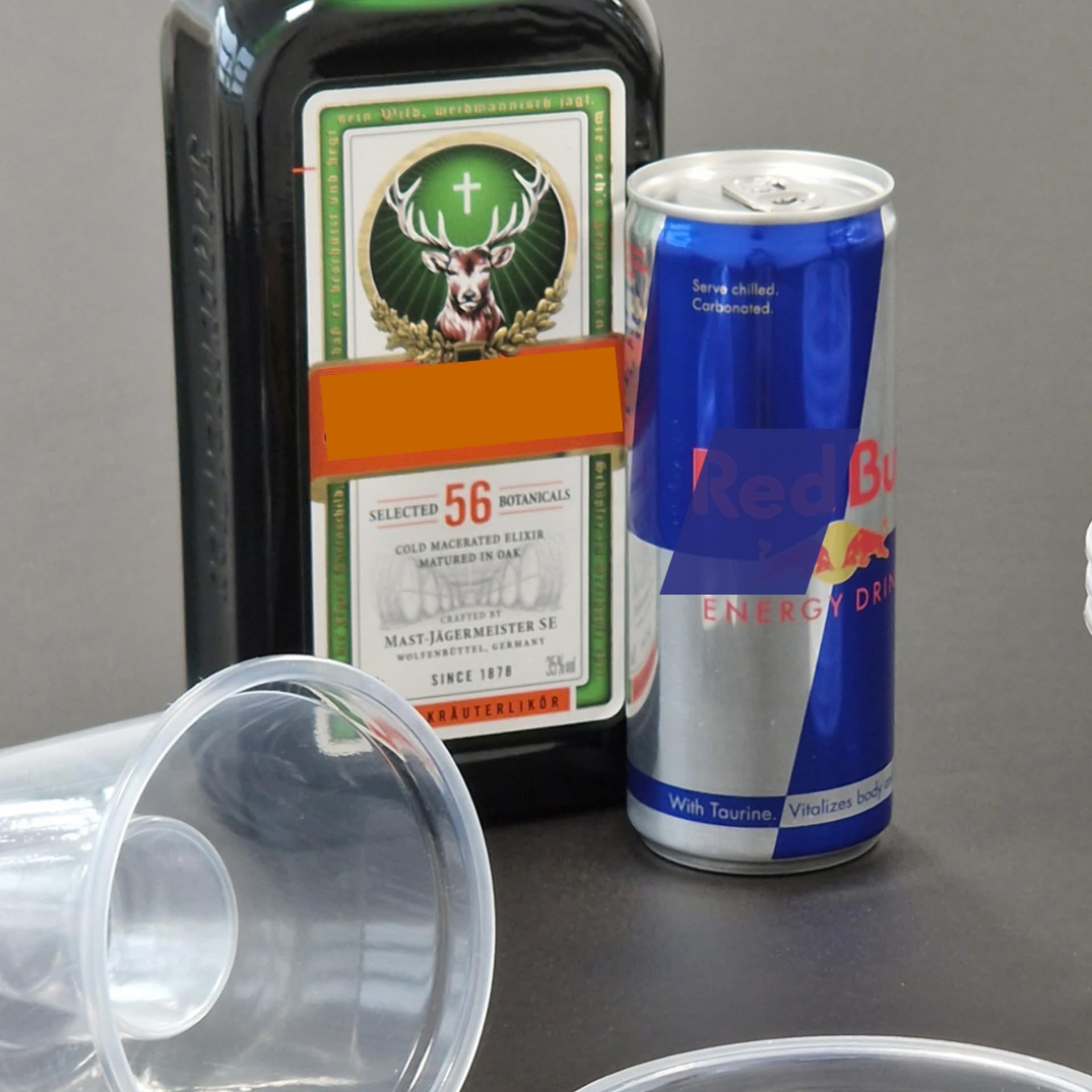 AIOS Unbreakable Polycarbonate Bomb Shot. Capacity 25ml Shot with 100ml Chaser (UKCA Marked). Aka: Bomb Cups, Jager Bomb Cups, Reusable Bomb Shot. (12)