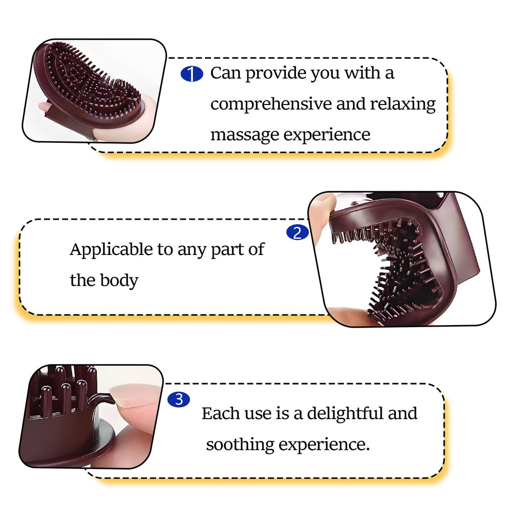 2 PCS Meridian Brush Massage Brush, Acupressure Meridian Massage Brush
