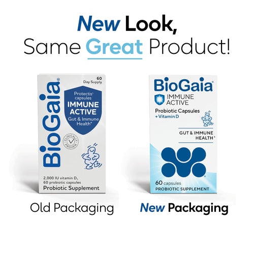 BioGaia Protectis Immune Active Probiotic | Probiotic + Vitamin D | Supports Immune, Digestive and Overall Health | Probiotics for Men & Women | Capsules | 60 Day Supply