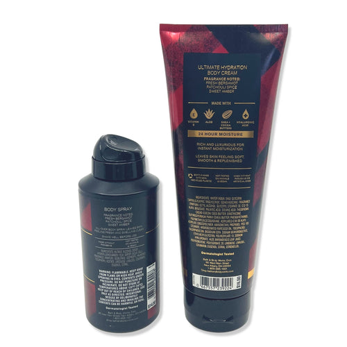 Bath & Body Works Classic Flannel - 2 pc Bundle - Body Spray & Body Cream - Men's Collection