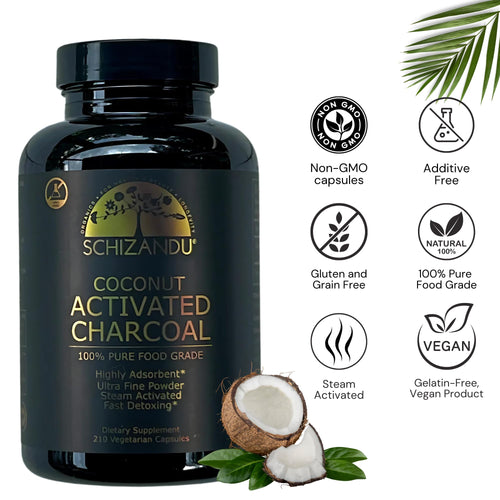 Activated Charcoal Powder, Food Grade Detox, Non GMO Veggie Capsules, for Detoxification,Teeth Whitening, Digestive System,to Prevent Hangover,Vegan,Free Bonus eBook Guide