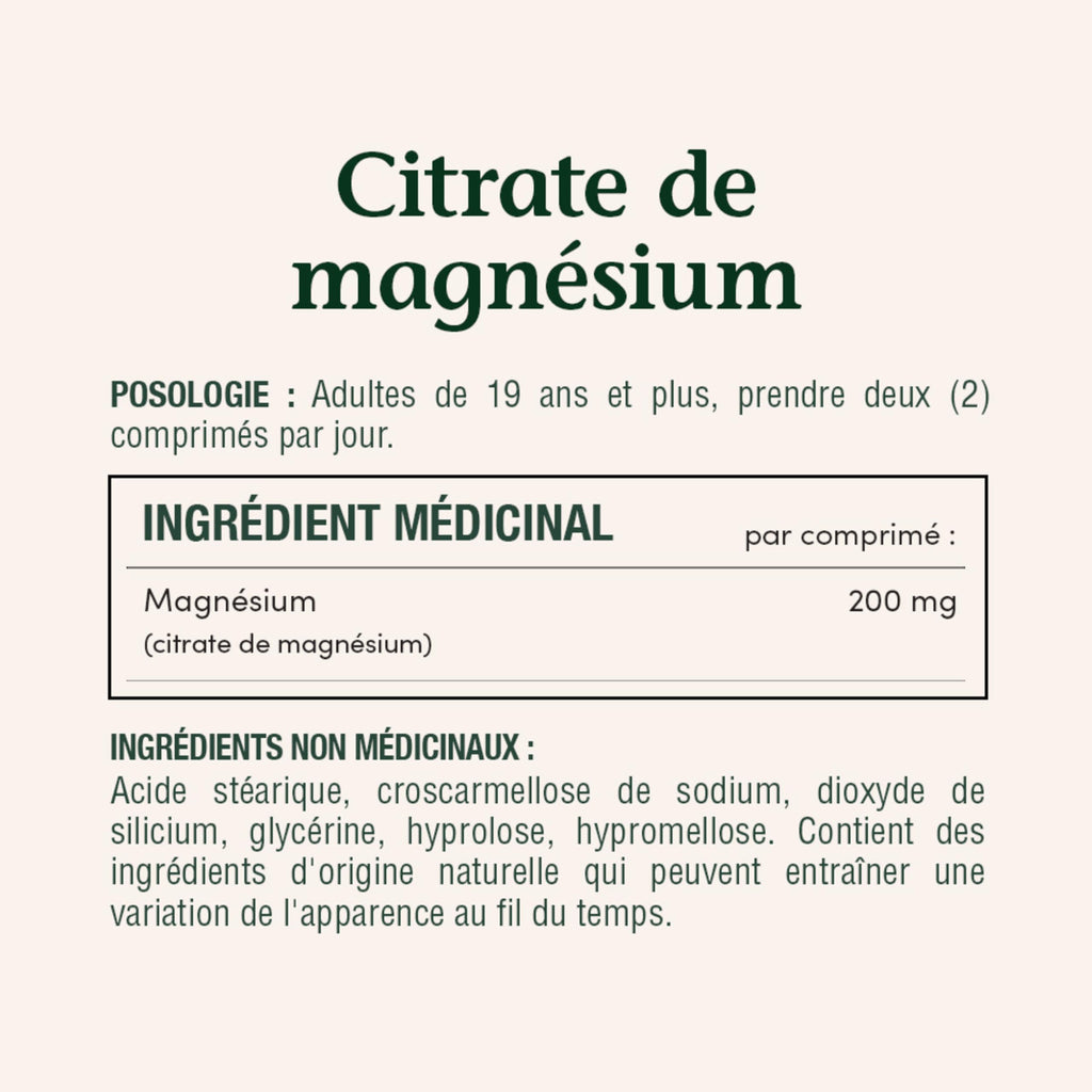 Nature's Bounty Magnesium Citrate 200 mg, 75 Tablets