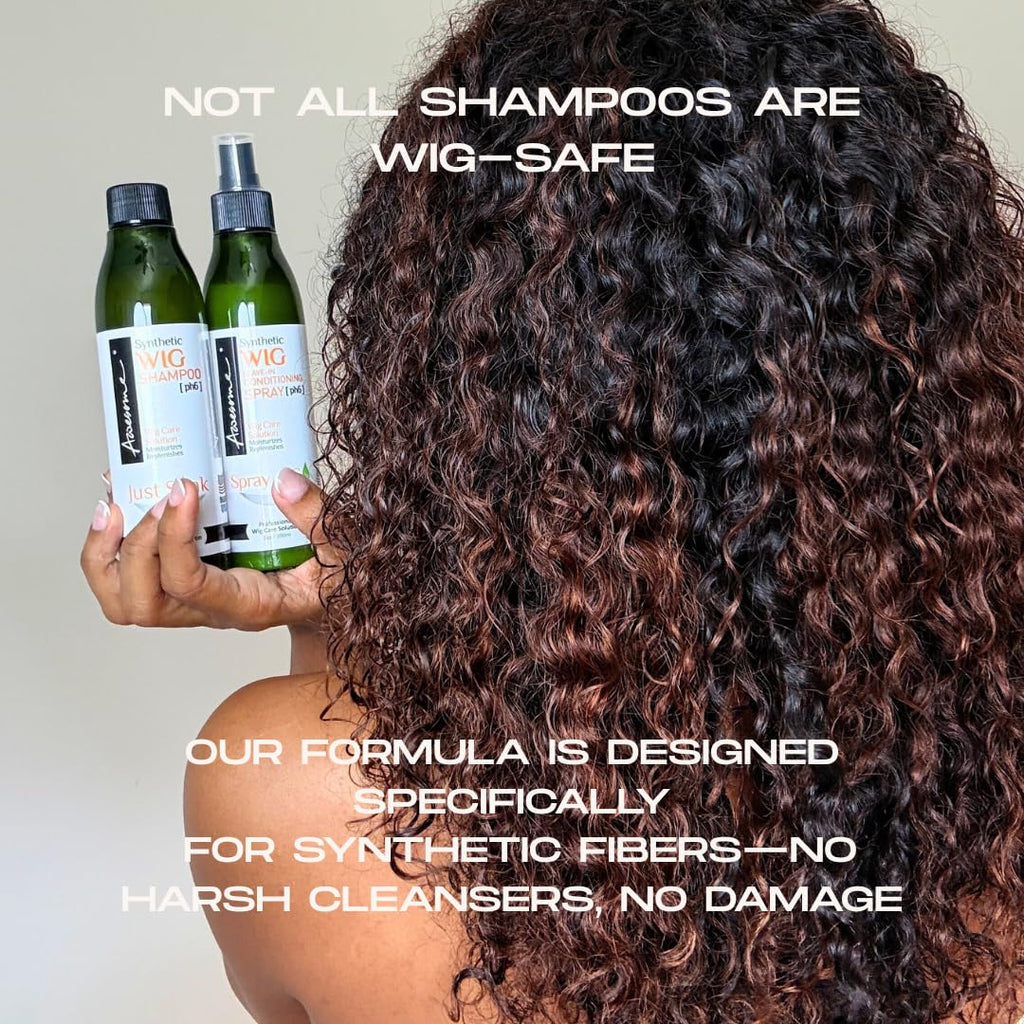 Awesome Synthetic Wig Care Kit, Shampoo & Leave-In Conditioner, 3-Pack