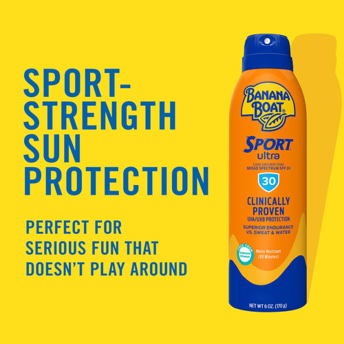 Banana Boat Sport Ultra Spray Sunscreen SPF 30, 1.8oz | Travel Size Sunscreen Spray SPF 30, Mini Sunblock, 1.8oz (Pack of 24)