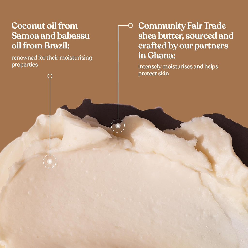 The Body Shop Body Butter | 96hr Nourishing Moisture for Dry Skin | Non-Greasy with Shea Butter for Smoother Softer Skin, Vegan, 200 ml / 6.4 oz (Coconut)