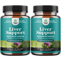 Liver Cleanse Detox & Repair - Herbal Liver Support Milk Thistle Supplement - Silymarin Milk Thistle Supplements with Dandelion Root, Choline, Beetroot & Artichoke Extract - 60 Count (Pack of 2)