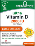 Vitamin D Tablets 2000IU, Vitabiotics Ultra-96 Count 1-Pack