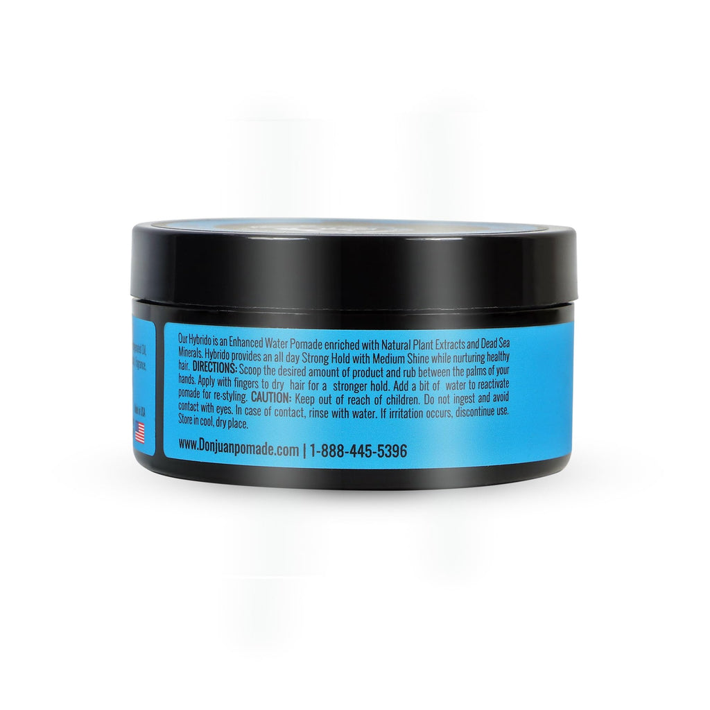 Don Juan Hybrido Pomade 4 Ounce Pack Of 3 | Water Based | Strong Hold | High Shine | Natural Plant Extracts and Ocean Minerals | Summer Sea Breeze Scent