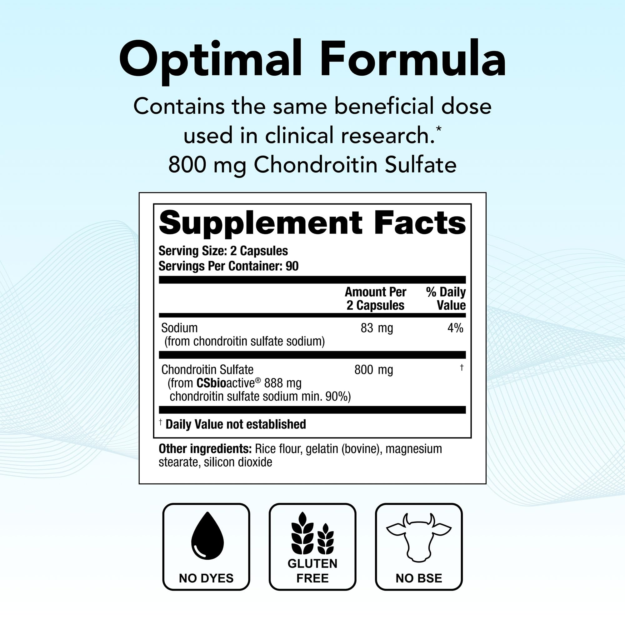 Theralogix OptiFlex-C Chondroitin Sulfate - 90-Day Supply - Chondroitin Capsules - Support Healthy Joint Function and Mobility - Joint Support Supplement for Women & Men - NSF Certified - 180 Capsules