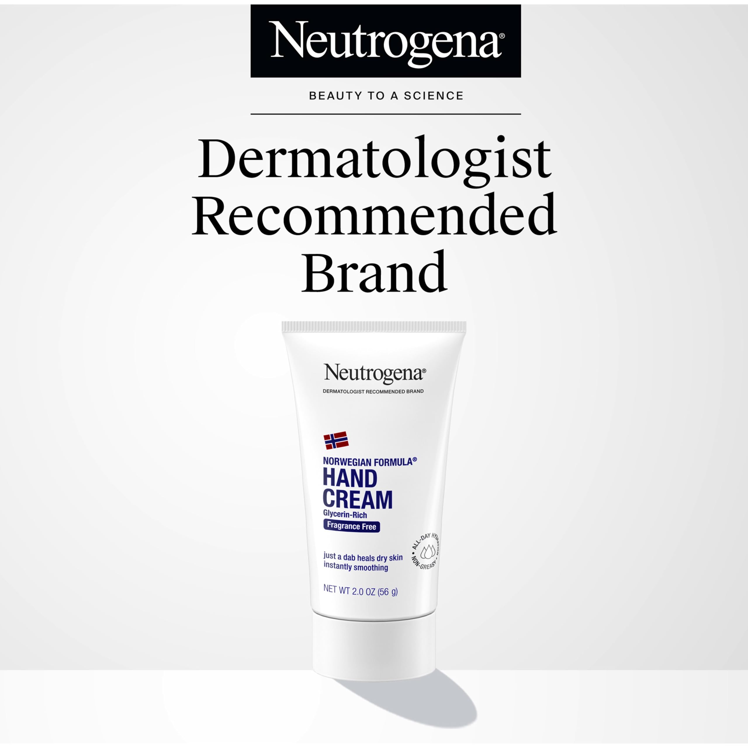Neutrogena Norwegian Formula Moisturizing Hand Cream & Lotion for Dry Hands, Fragrance Free Glycerin Concentrated Relief, Over 200 Uses, 6 Pack, 2 oz Each (Total 12 Fl Oz)